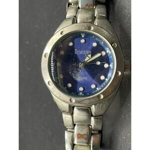 Vintage Rumours Ladies Watch Blue Dial Stainless Steel Bracelet Band